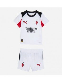 Billige AC Milan Bortedraktsett Barn 2025-26 Kortermet (+ Korte bukser)